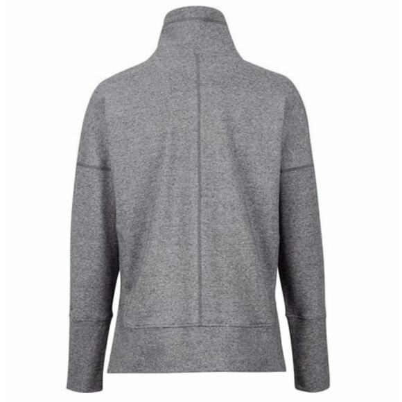 Marmot Baillie Turtleneck Top Womens XL Heather Gray Asymmetrical Snap Neck NEW - Picture 5 of 16